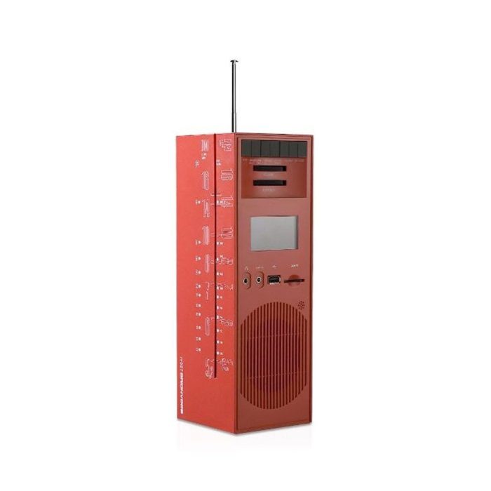 Brionvega Radio Grattacielo RR327D+S - Rosso