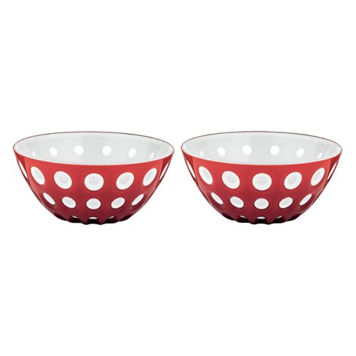 Guzzini Le Murrine Set 2 Coppette 12 cm - Rosso - Bianco