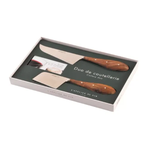 L’Atelier du Vin Duo de Coutellerie Set 2 coltelli formaggio