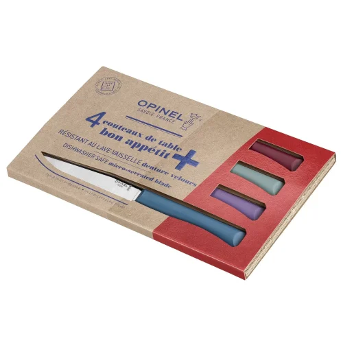 Opinel Buon Appetit+ set 4 coltelli glam colori assortiti