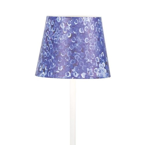 Zafferano Lampes-à-Porter Cover Metallo per Poldina - Ortensia Blu