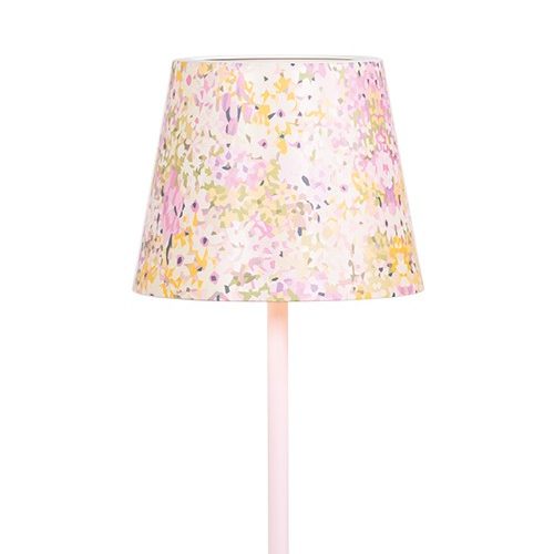 Zafferano Lampes-à-Porter Cover Metallo per Poldina - Fiori Rosa