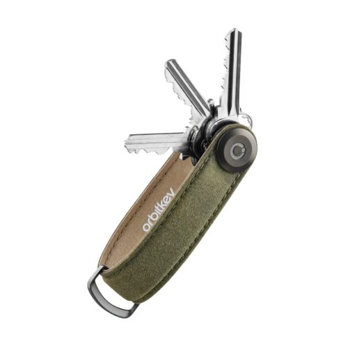 Orbitkey 2.0 Waxed Canvas - Khaki Green