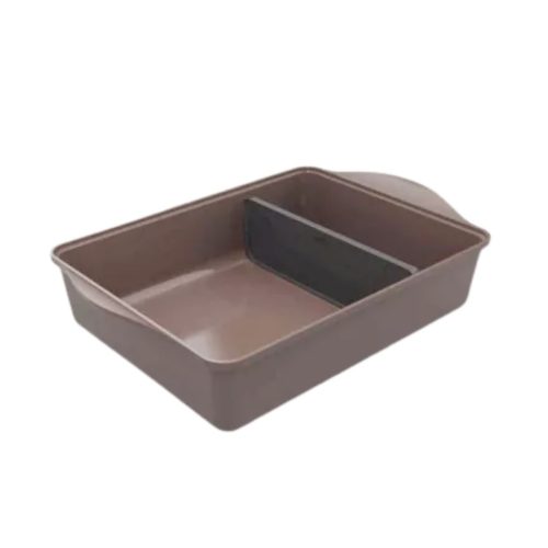 Cookut Pirofila rettangolare con separatore regolabile 40x30cm - moka