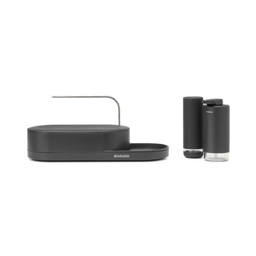 Brabantia SINKSTYLE ORGANIZZATORE LAVELLO, SET 3 PEZZI mineral infinite grey