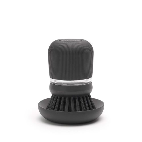 Brabantia Spazzola lavapiatti con contenitore sapone dark grey